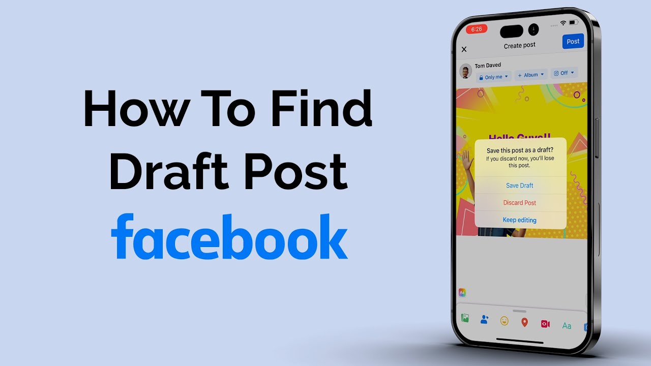 How To Find Draft Post On Facebook?