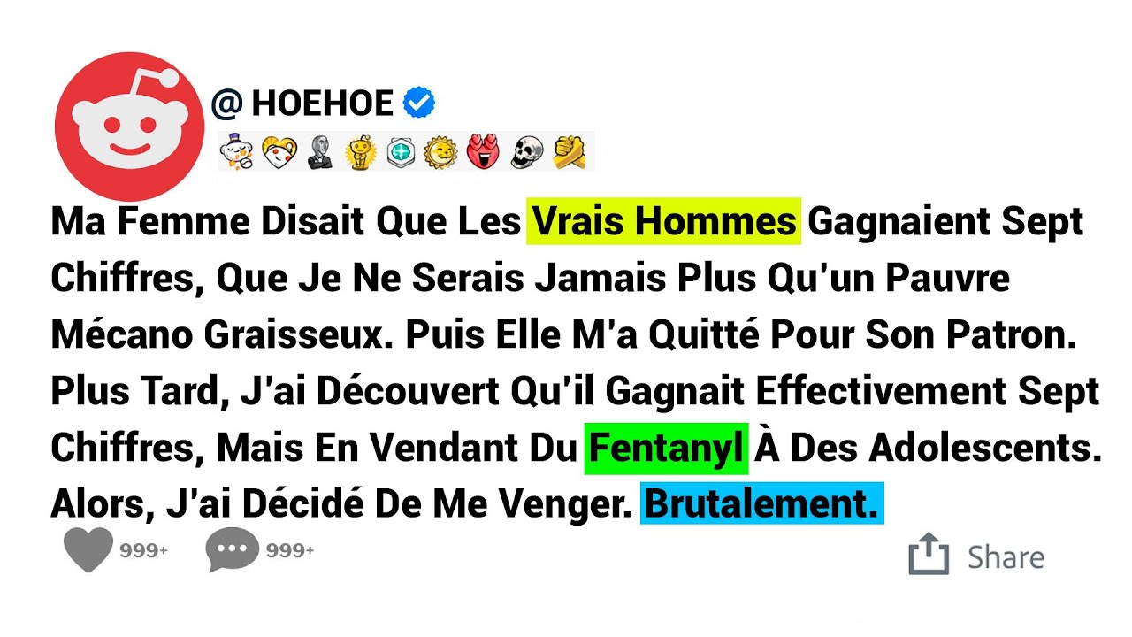 Ma Femme Disait Que Les Vrais Hommes Gagnaient Sept Chiffres, Que Je Ne Serais Jamais...