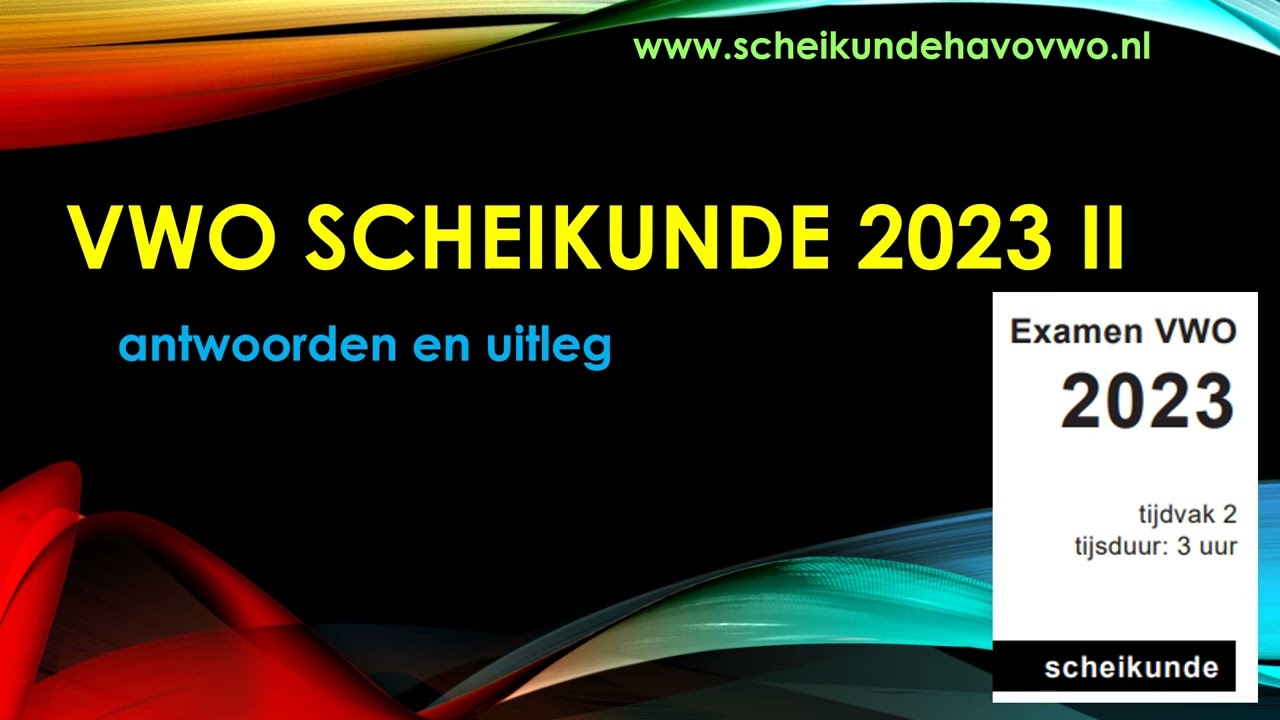 Vwo scheikunde examen 2023 tijdvak 2 indigo gifblaar PFOA vonkremmers