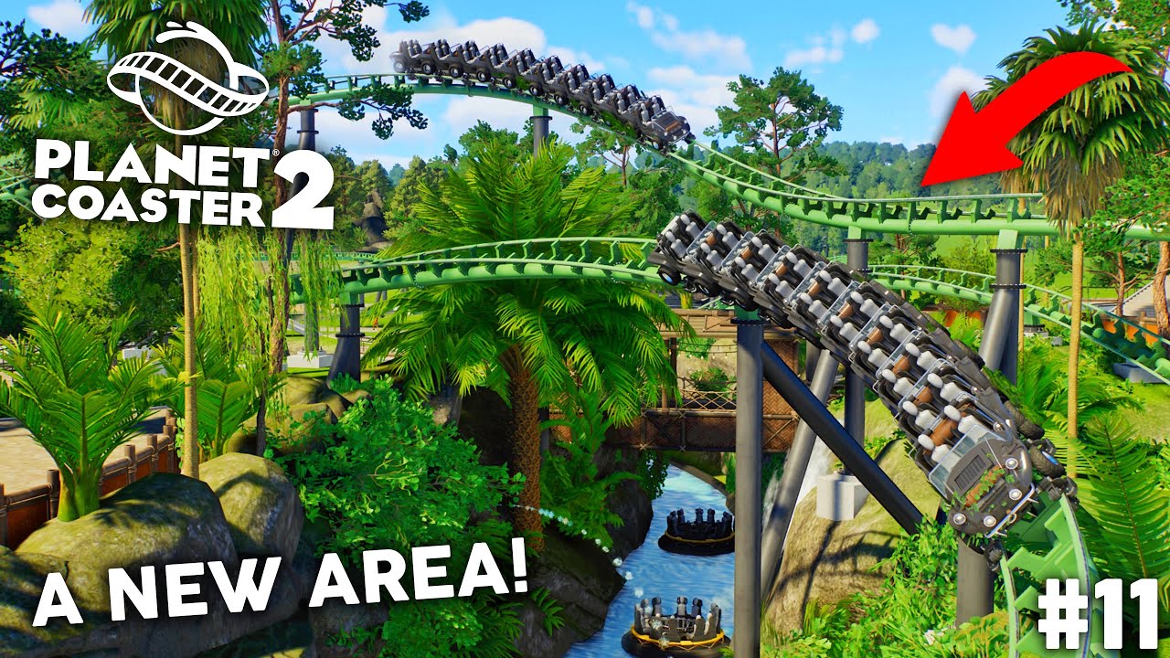 Planet Coaster 2 Building a NEW Roller Coaster & AREA in my Theme Park!! EP11