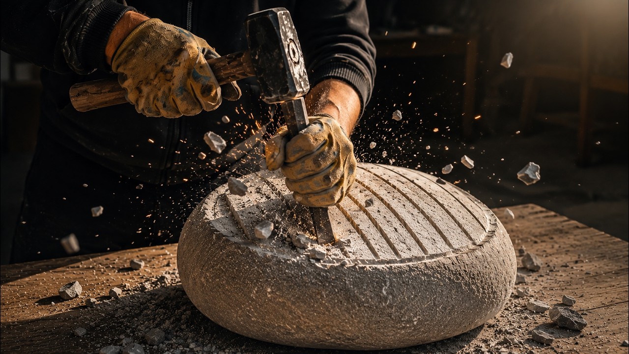 Watch This Rock Turn Into an Amazing Luxury Stone Sink! DIY