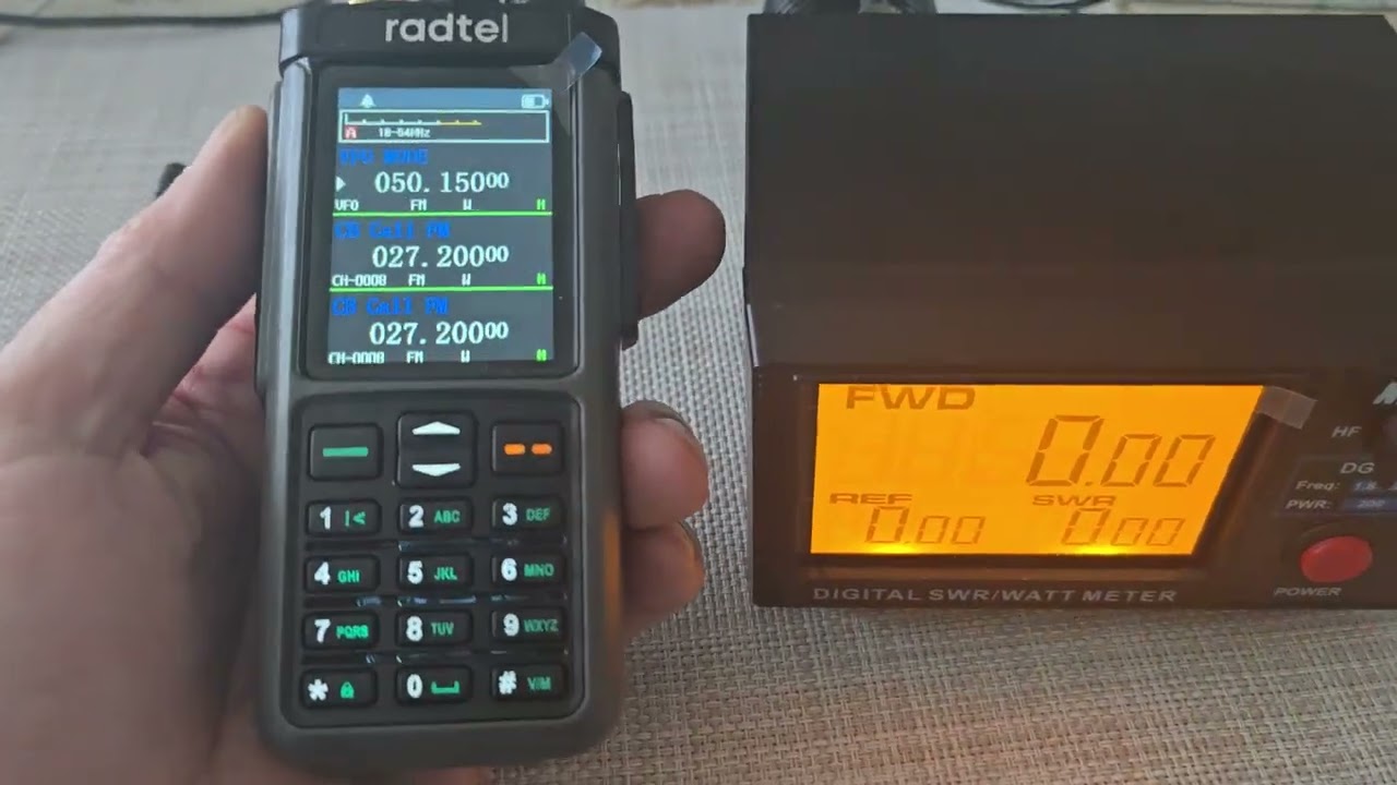 Radtel  RT-880G на 6 и 11 метровом диапазоне. Измерение выходной мощности