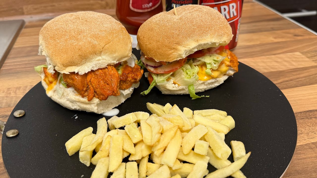 Grilled chicken cheese burger recipe - Zaika with Neelam 