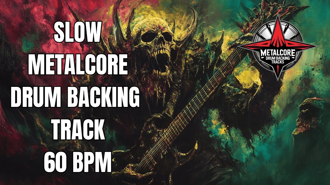 60 BPM Metalcore Drum Track – Slow & Crushing Backing