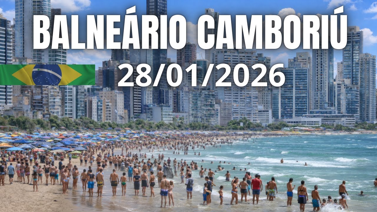 CALOR praia Balneário Camboriú ao vivo - QUARTA-FEIRA - 28/01/2026
