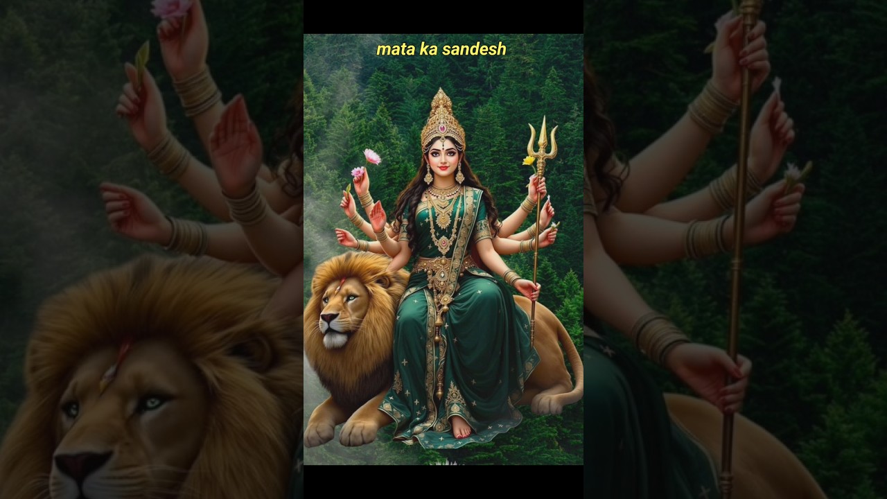 mata rani ka sandesh/maa durga #mataji #sandesh #trending ☘️ #shortvideo  #navratrispecial 🌱#trend🤘