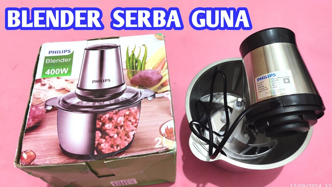 CARA PASANG CHOPPER PHILIPS HR2560 REVIEW Blender Philips Serba Guna Dan Cara Pasang Pisau Blender