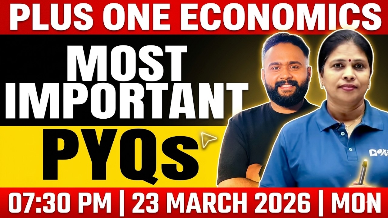 Plus One Public Exam | Economics | Most Important PYQs | Exam Winner