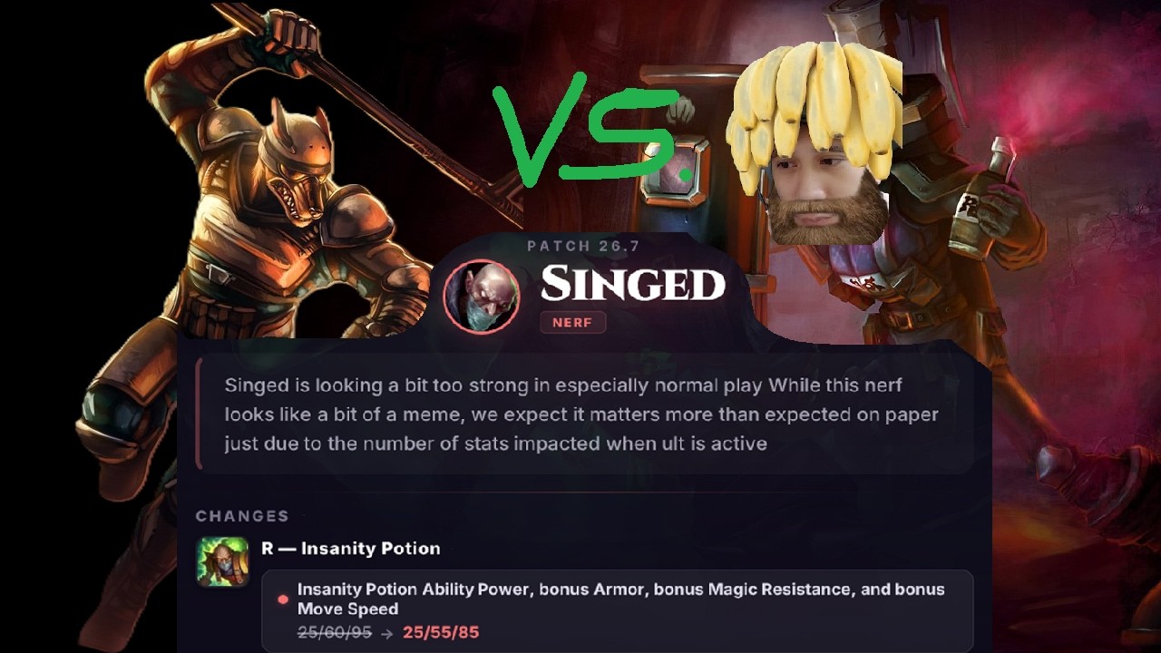 Riot Nerfing Singed Cause Hes Too OP