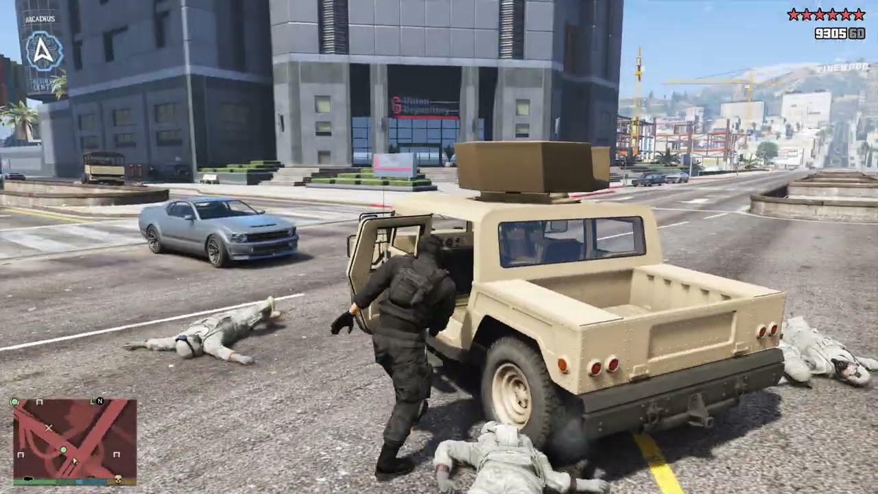 GTA 5 - Super Soldier Attacks Michael’s House (Michael, Franklin, Trevor & Lamar Eliminated) +Escape
