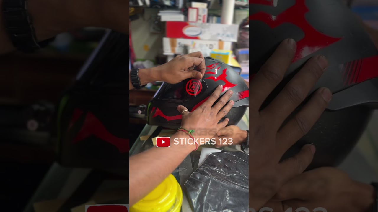 Helmet stickering | helmet modification | helmet wrap
