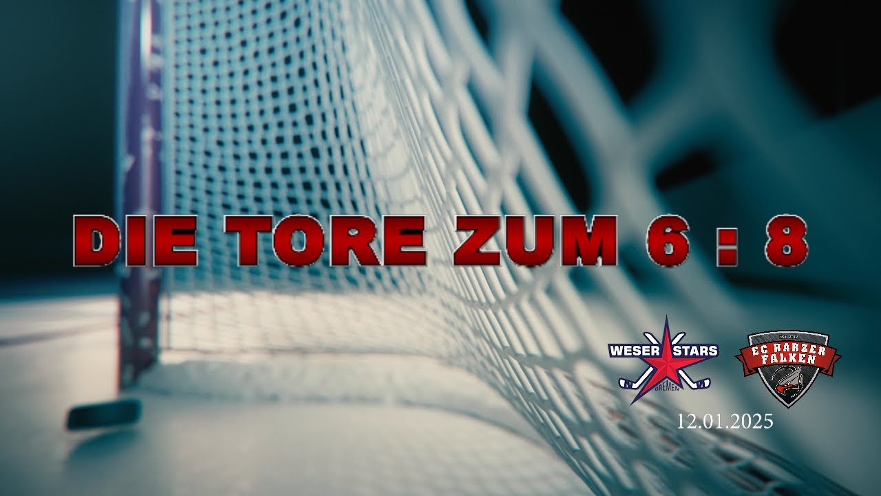 Die Tore Weserstars Bremen Harzer Falken 12.01.2025