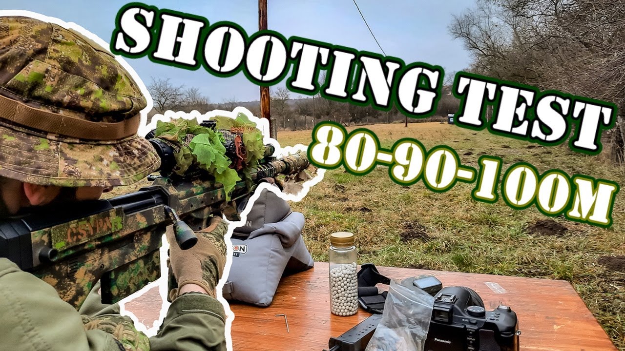 [CsyPanther] - SRS Sniper Shooting test - 80-90-100M - 2020