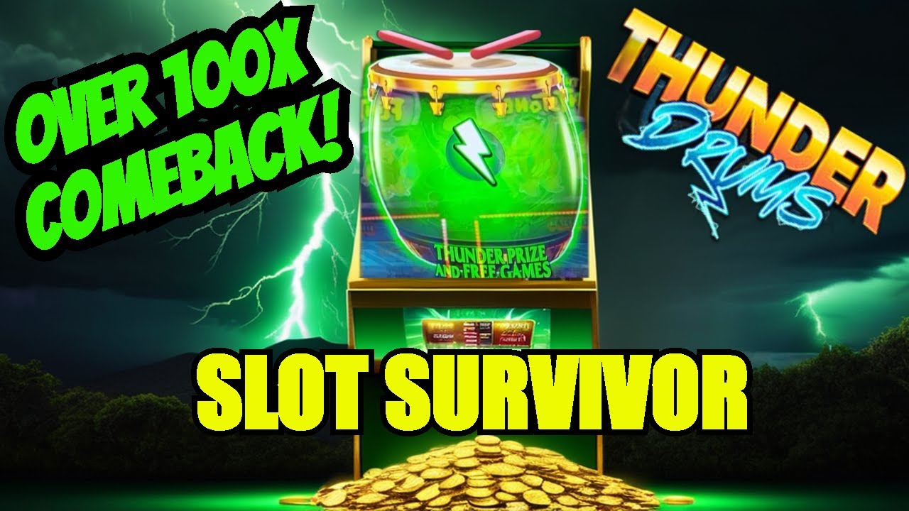 ⚡Lightning Strikes: Epic 100X Thunder Drum Slot Comeback!🪘