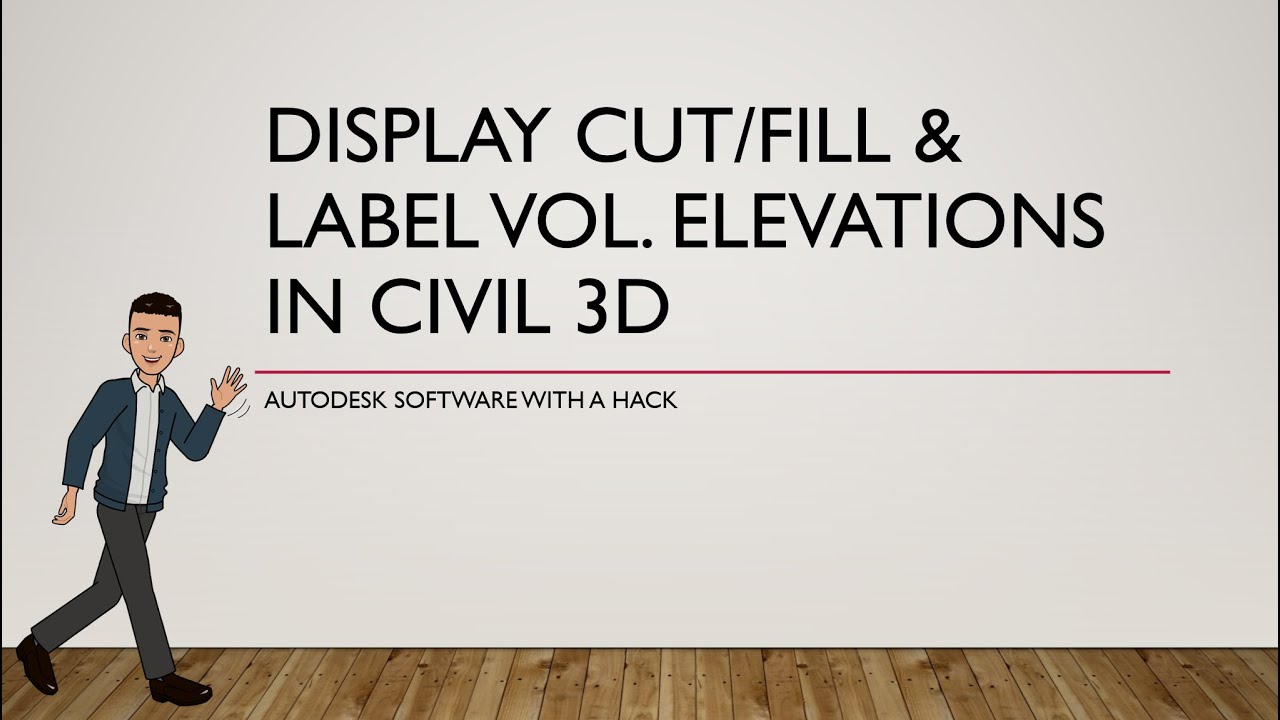 Display Cut/Fill & Label Volume Elevations in Civil 3D