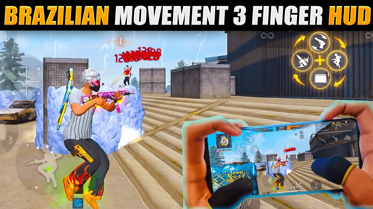 BRAZILIAN 🇧🇷 BEST FASTEST 3 FINGER CUSTOM HUD |3FINGER SUPER MOOVMENT CUSTOM HUD