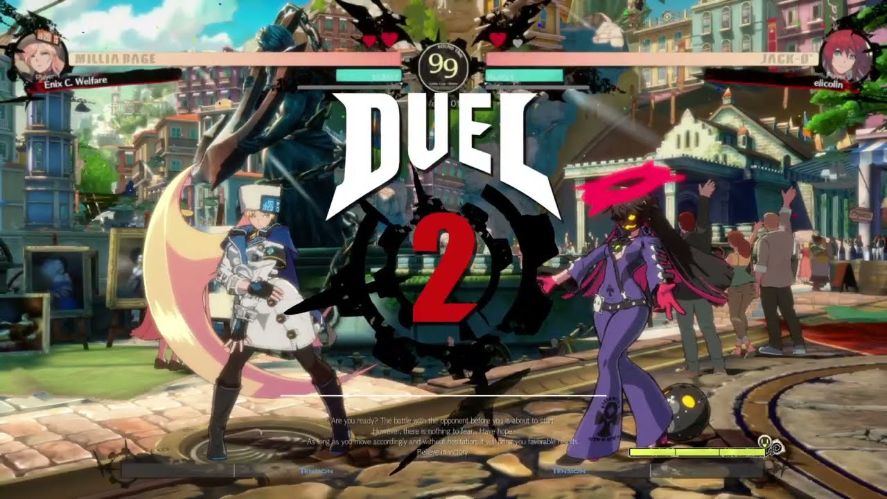 Guilty Gear -Strive- Milia vs Jack-O