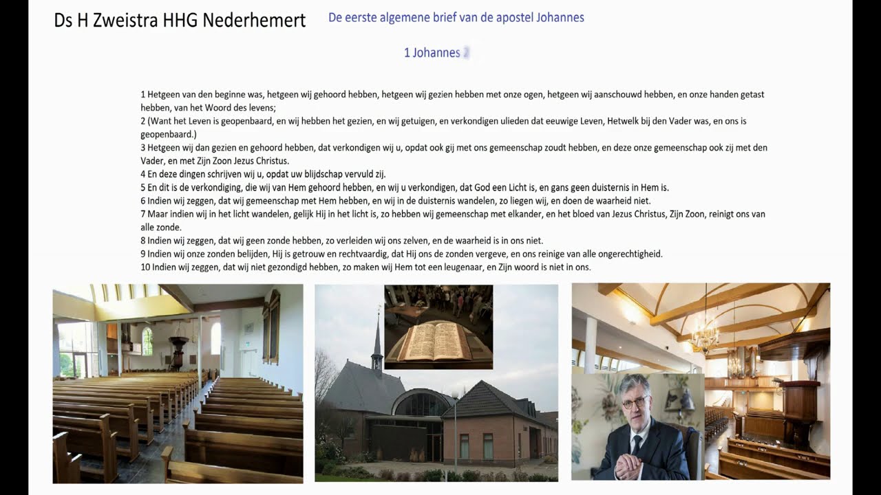 Ds H Zweistra 1 Johannes 1__HHG Nederhemert.