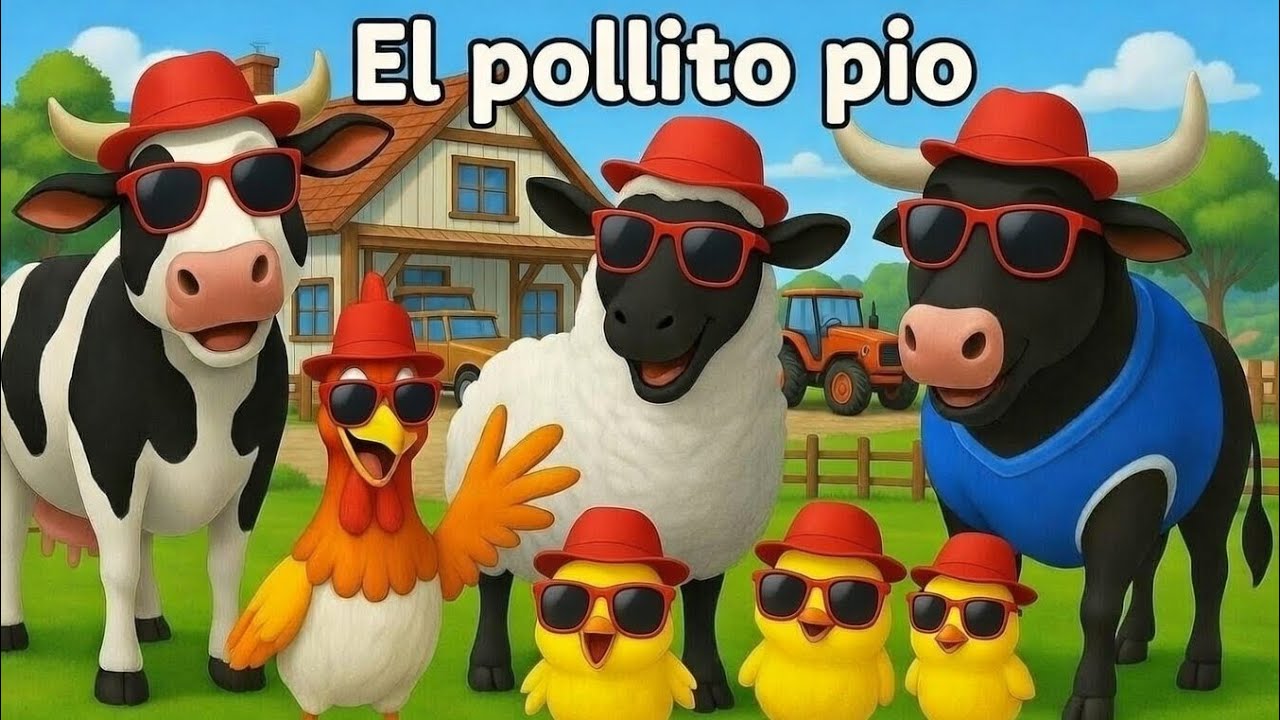 El Pollito pío 3d - el Toro y el Tractor de la Granja Part-037 El Pollito y el Tractor de la Granja