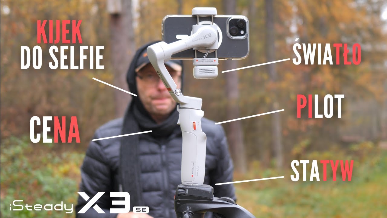 Najlepszy budżetowy gimbal do telefonu 2024 z pilotem śledzeniem - Hohem iSteady X3 & X3 SE