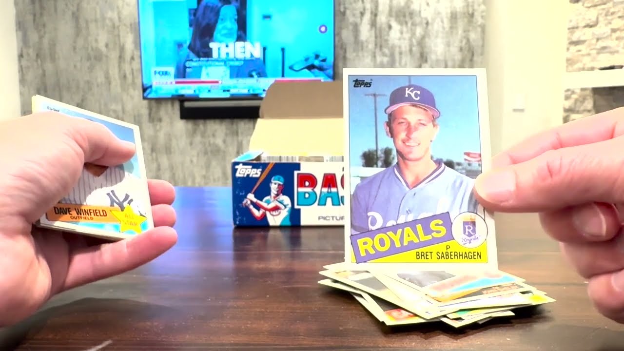 Unsealing a 1985 Topps Baseball Cello Box #4! Rookie Card Goldmine? 🔍📦