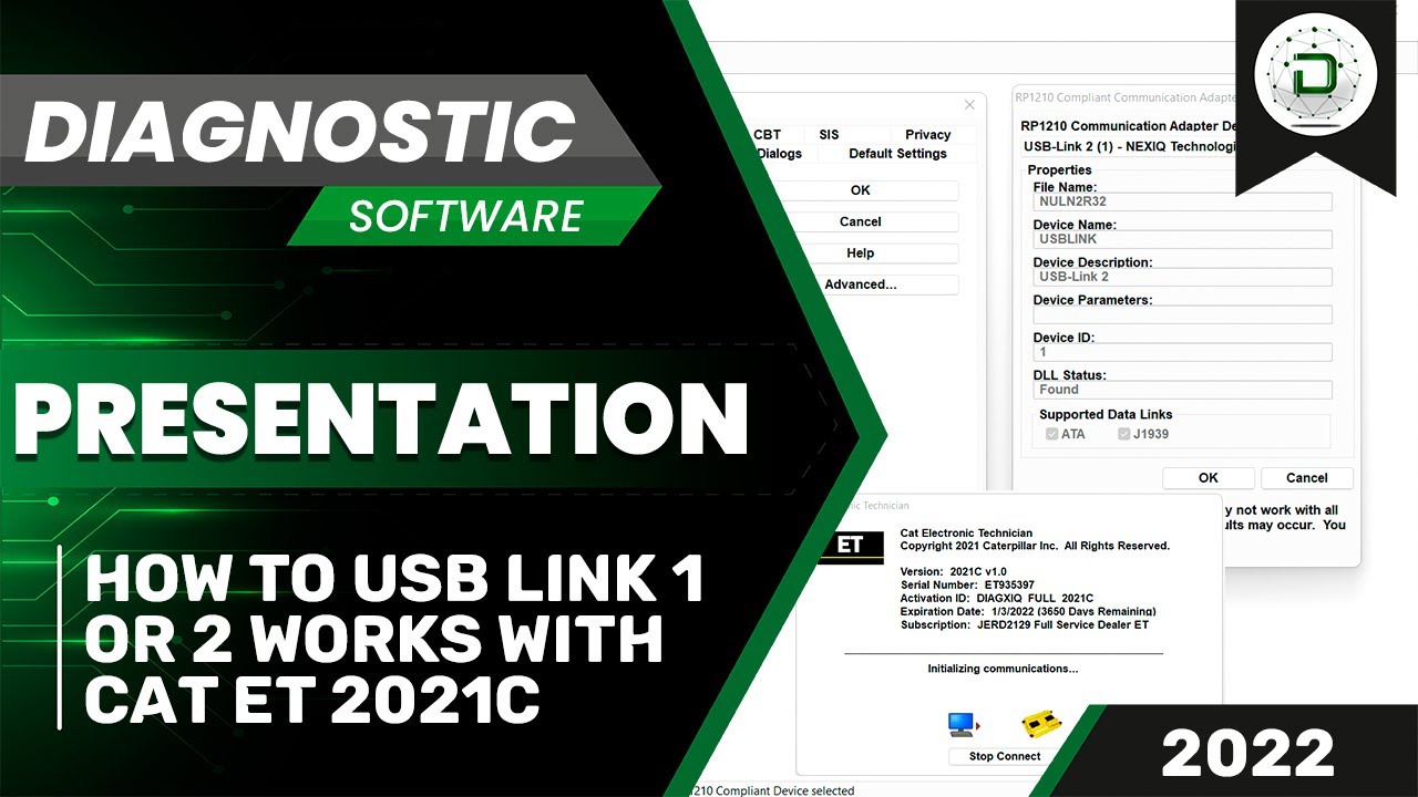 HOW TO NEXIQ USB LINK WORKS WITH CAT ET 2021C | SUPPORT | ACTIVATION 👨&zwj;💻