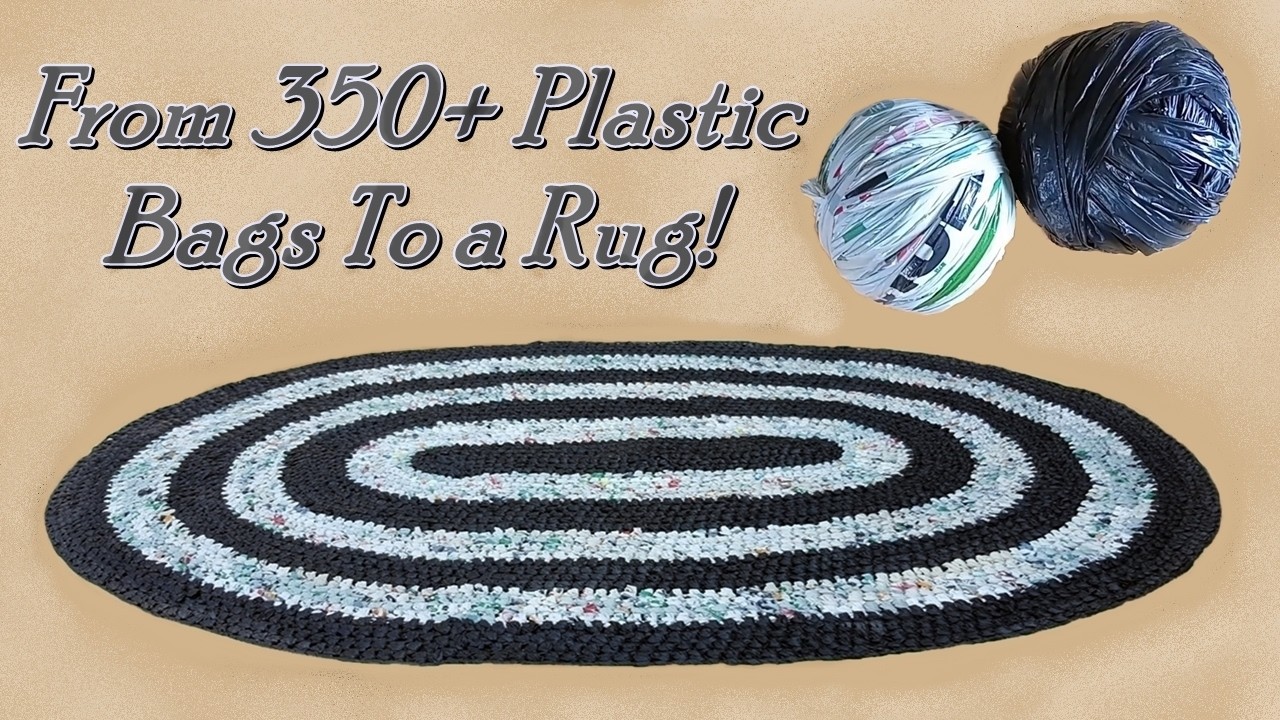 Recycling at Home - Make a Rug from Plastic Shopping Bags!