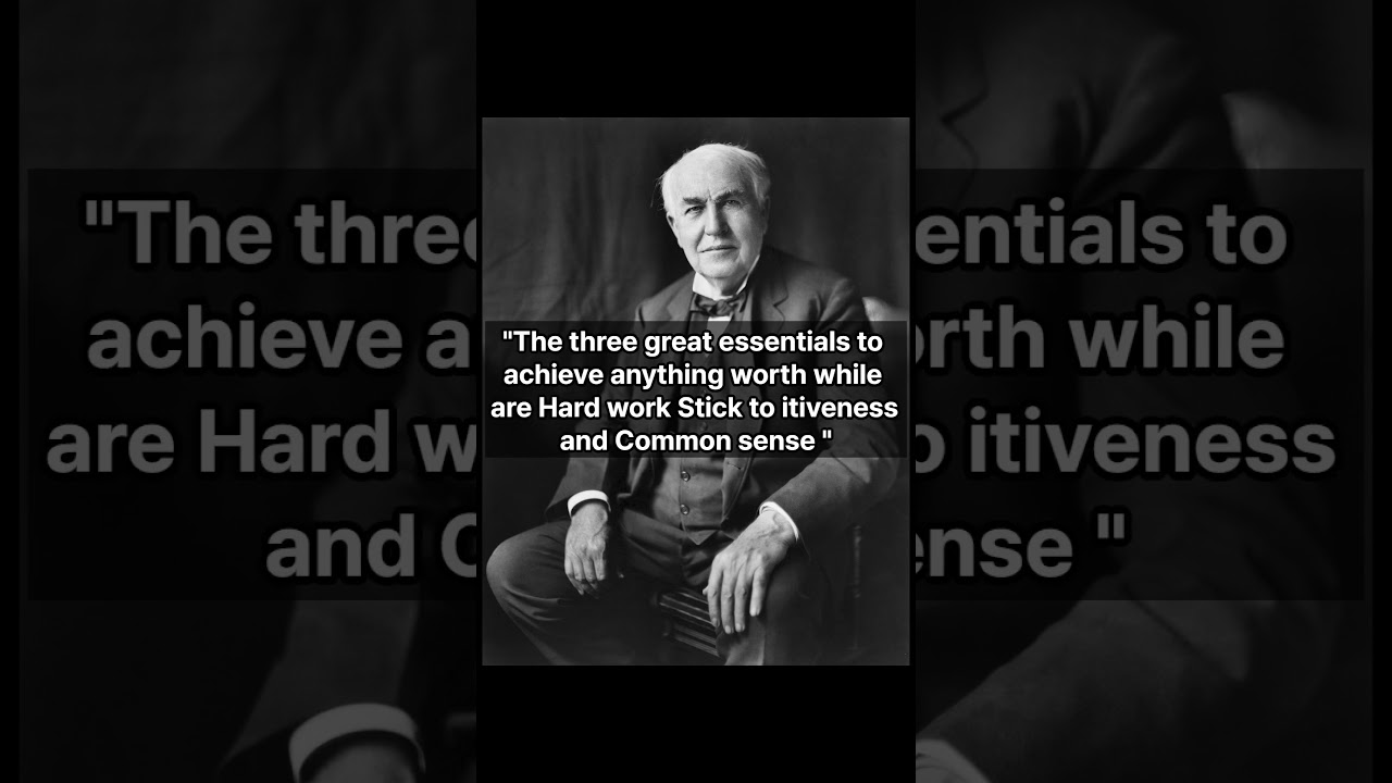 Thomas Alva Edison quotes