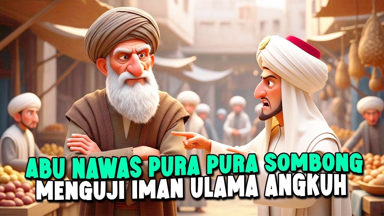 ABU NAWAS PURA PURA JADI ORANG SOMBONG UJI ULAMA ANGKUH  - CERITA JENAKA PENGANTAR TIDUR