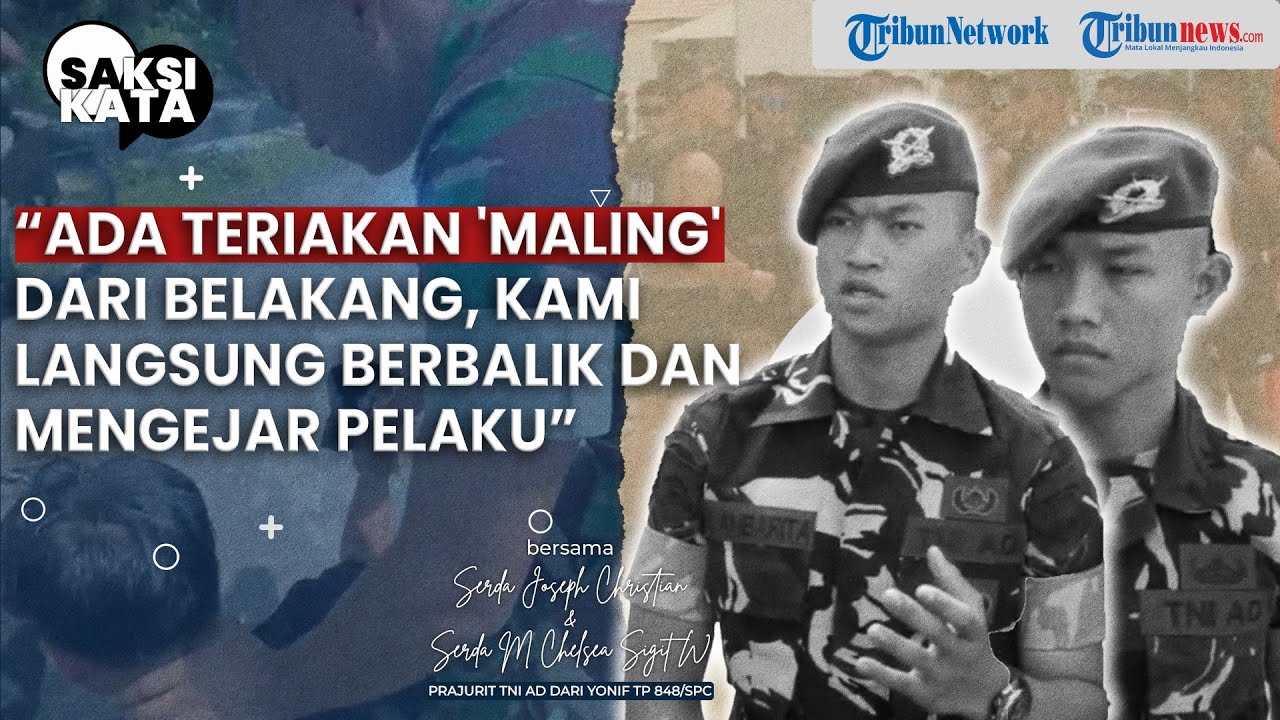 Jambret Kabur Diburu Massa, Pelaku Ditangkap 2 Tentara yang Sedang Belanja di Pasar