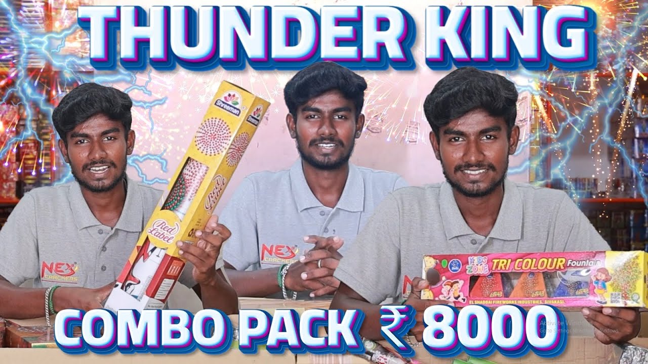 Nex Crackers | 8000 Thunder King Combo Pack Unboxing 🎇 | Diwali 2025 Special