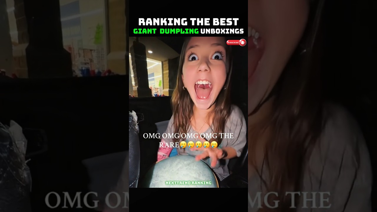 🥟✨ Ranking the Best Giant Dumpling Unboxing Moments ✨ #shorts  #viraltrend #glitterdumpling