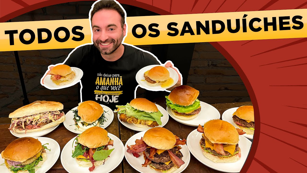 PEDI TODOS OS SANDUÍCHES DO CARDÁPIO NO URSUS ROCK BURGER!!