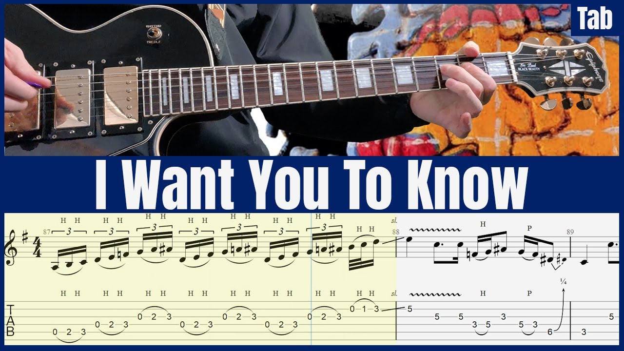 The Seahorses - I Want You to Know - Guitar Tab | Cover | Tutorial | How to Play