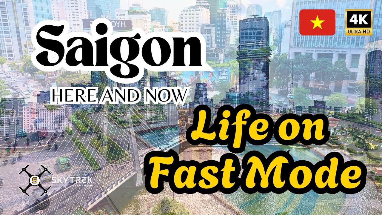 A Day in Saigon From Above | 4K Timelapse Capturing Fast-Paced Traffic and Joyful Urban Life 🇻🇳