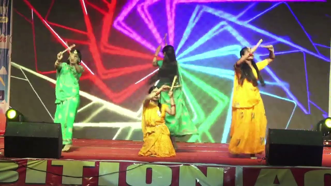 State Folk Dance : Group Dance By Ambition Academy at Annual Day