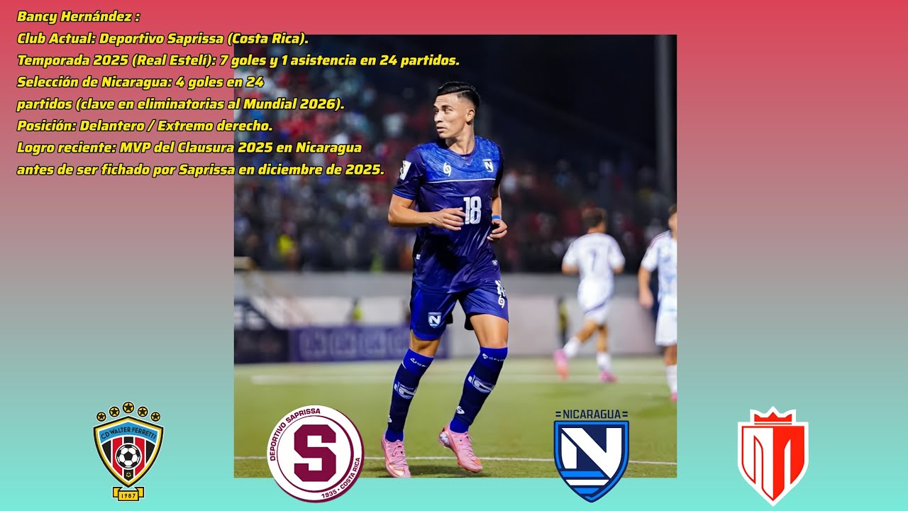 Bancy Hernández Performance! ✨❤️‍🔥 #futbol #videoviral #scouting #realesteli #saprissa #nicaragua 