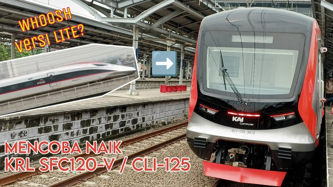 WHOOSH VERSI LITE? | Mencoba KRL baru Commuter Line CRRC Qingdao Sifang SFC120-V / CLI-125
