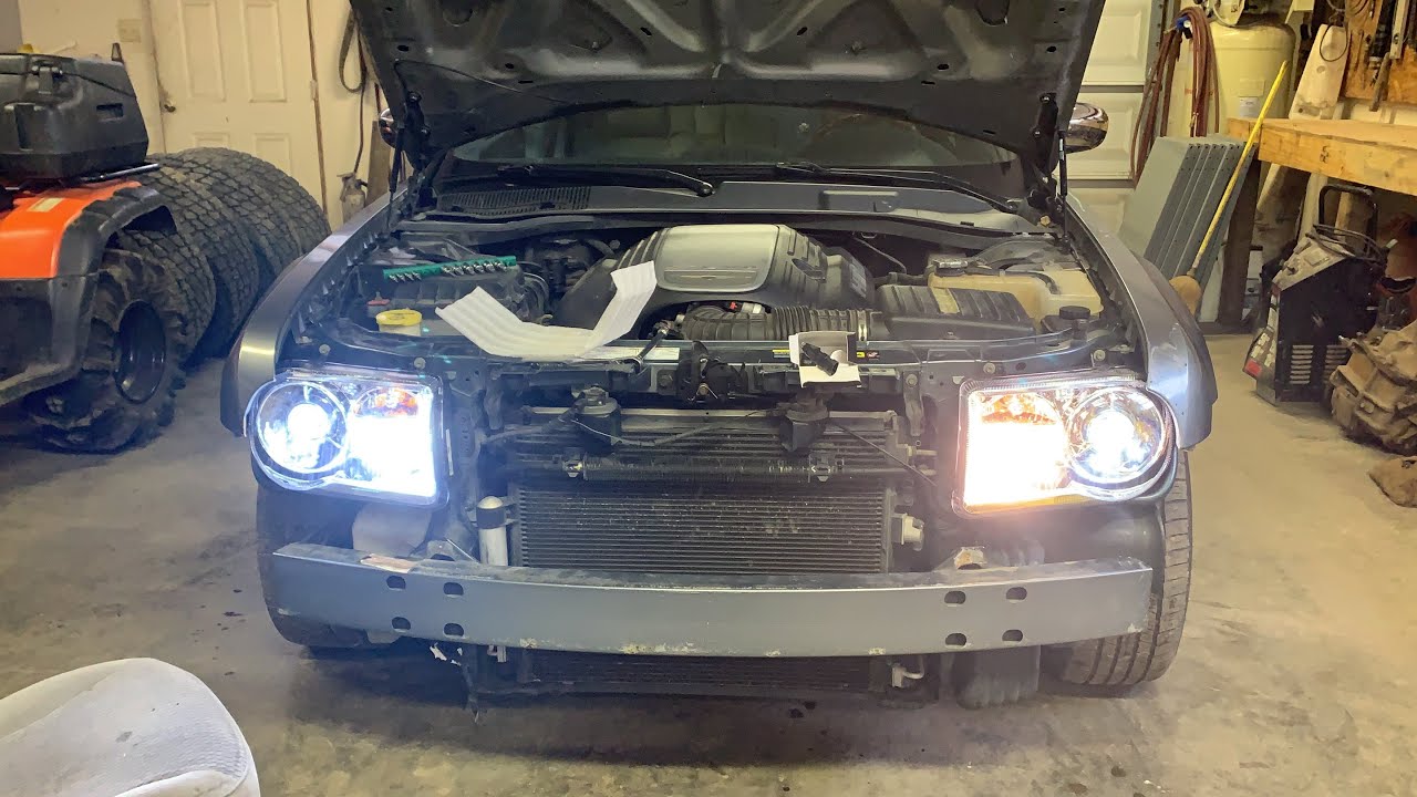 INSTALLING $8 WISH LED HEADLIGHTS IN MY 05 CHRYSLER 300C