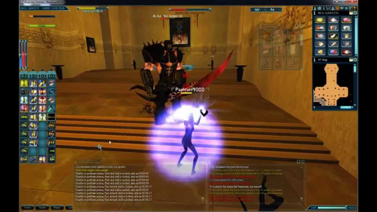 Level 60 nanomage froob Enforcer soloing Aztur selfed buffed