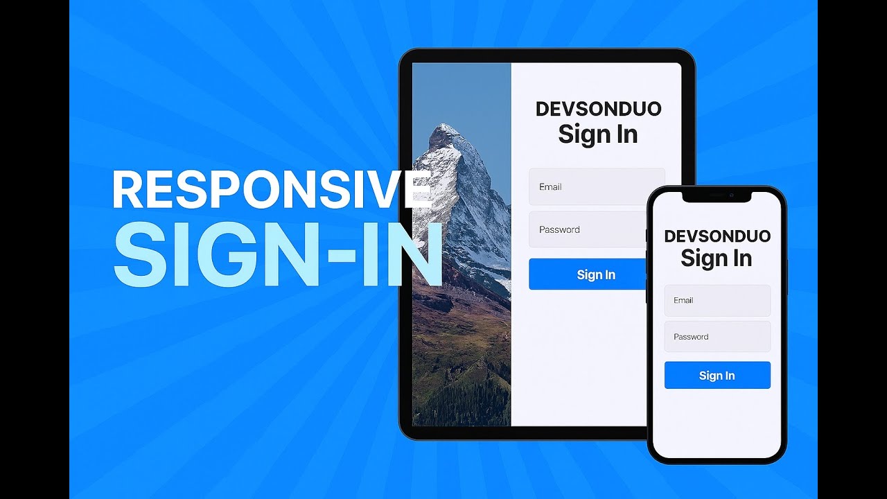 Responsive Sign In Page in Flutter speeding code