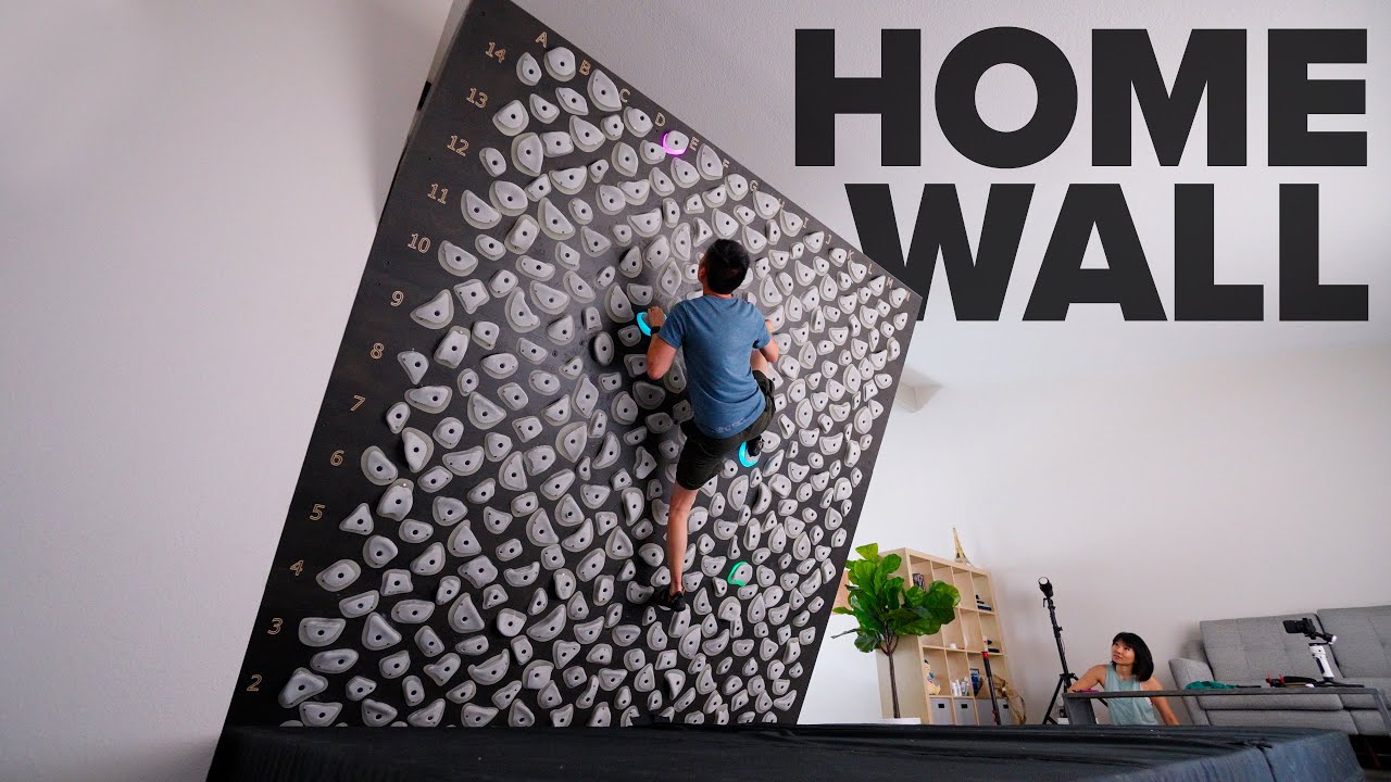 The ULTIMATE Home Climbing Wall - Kilter Board with @LocalAdventurerTravel  Jacob Fu