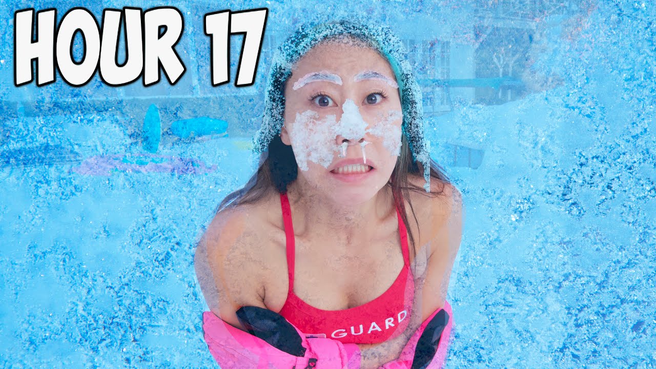 I SURVIVED 24 HOURS STRAIGHT IN ICE!!