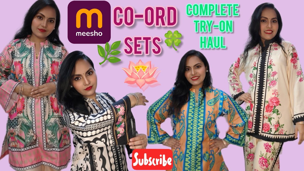 "VIRAL Stylish Pakistani Co-ord Sets from Meesho 💥 | Complete Try-On Haul!"