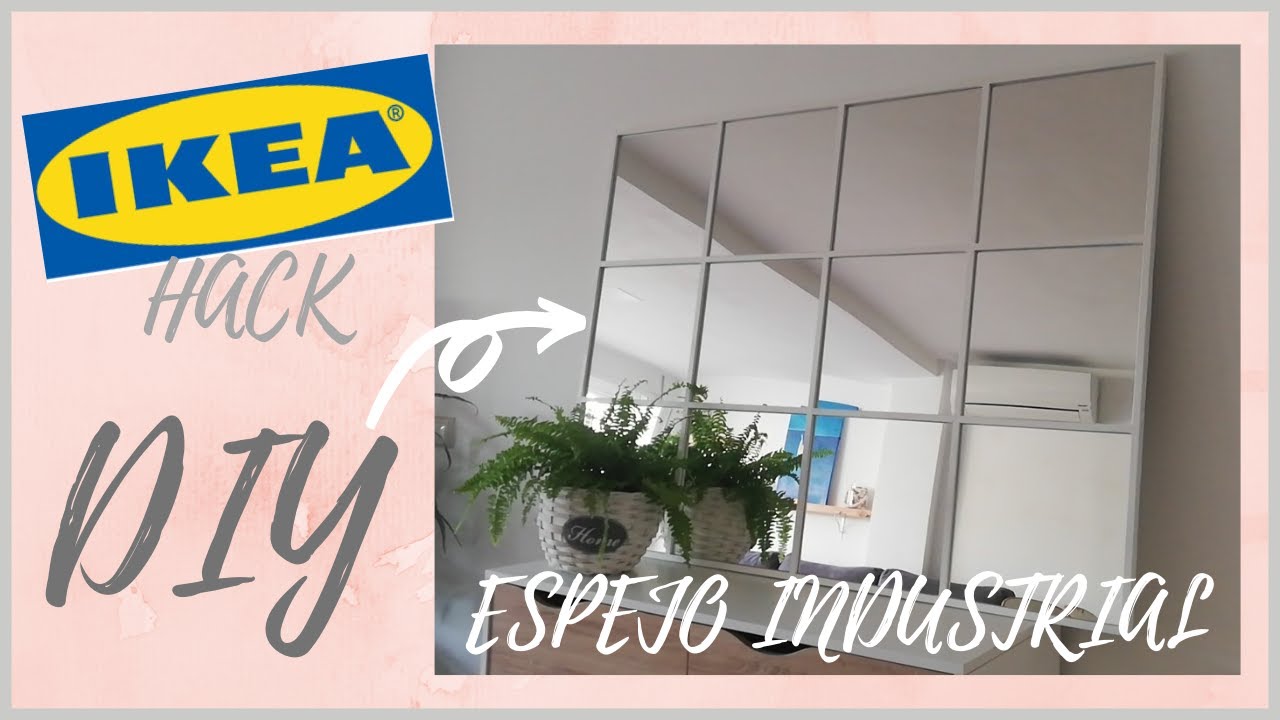 ESPEJO INDUSTRIAL,IKEA HACK,DIY!! #ikea #homedecor #interiordesign #decoraciondelhogar