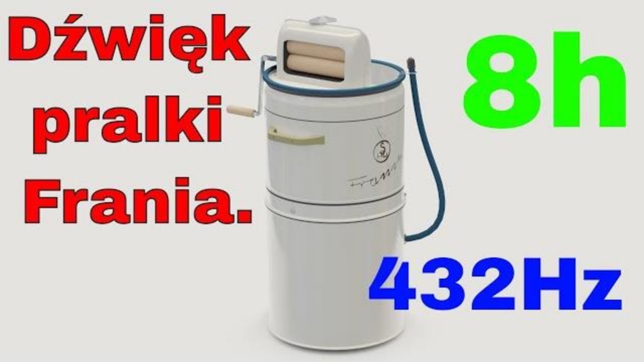 Pralka Frania. Szybkie zasypianie. 432Hz. Relaks i odpoczynek przy dźwięku starej pralki wirnikowej.