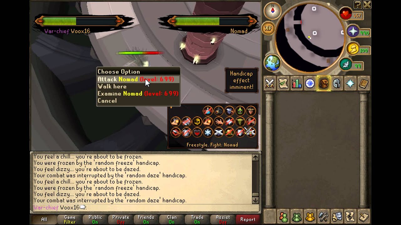 1-itemming Nomad with All Handicaps except Life Saver (using the safespot)