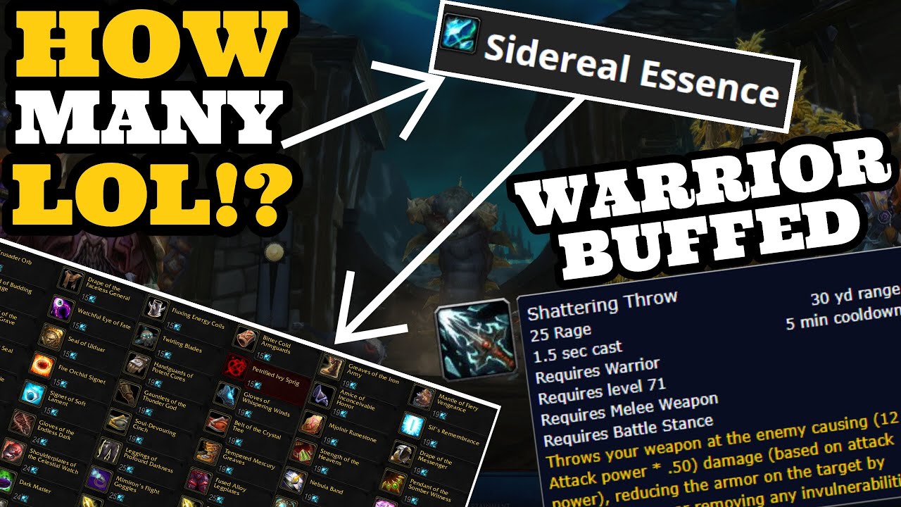 50 HEROICS for one single item...oh and our warriors shattering throw just got better!!
