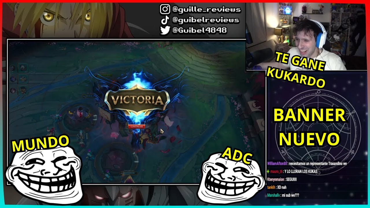 Guibel gana la partida de LOL en Vivo con sus seguidores