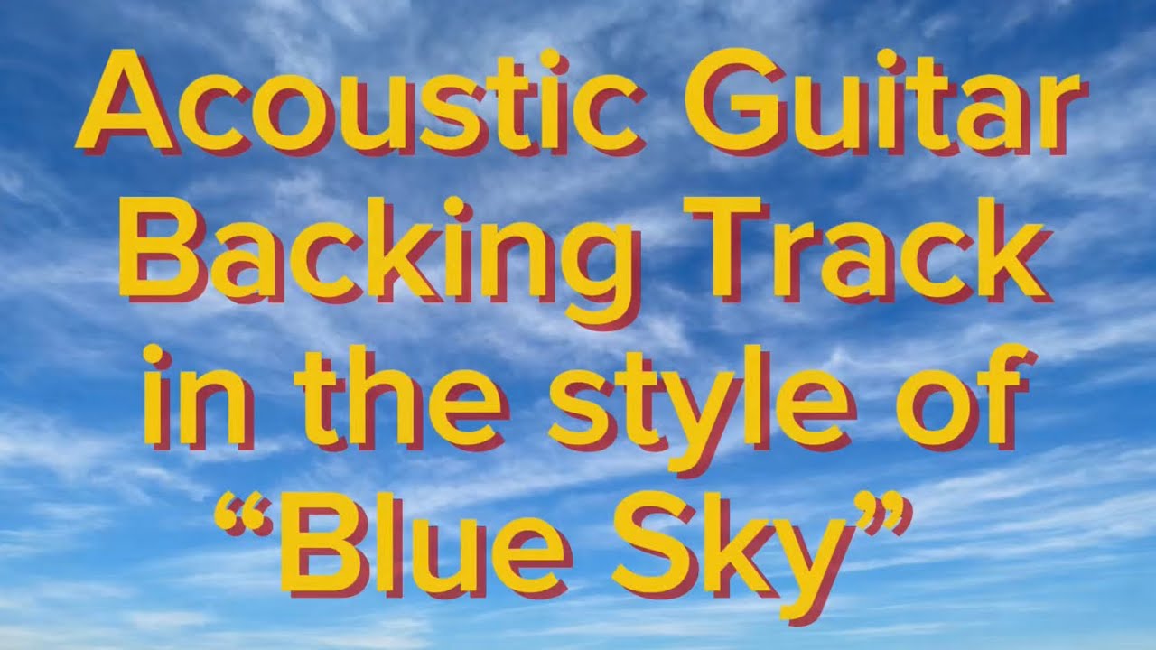 Acoustic Guitar Backing Track in the style of Blue Sky | Southern Rock Jam | Key of E